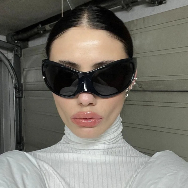 Vintage Fashion Enthusiasts - New Y2K Punk Sunglasses Women Men