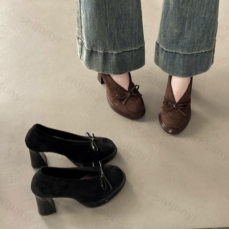 Women's High Heels 2025 Spring - Vintage Outdoor Fashion 评论和价格