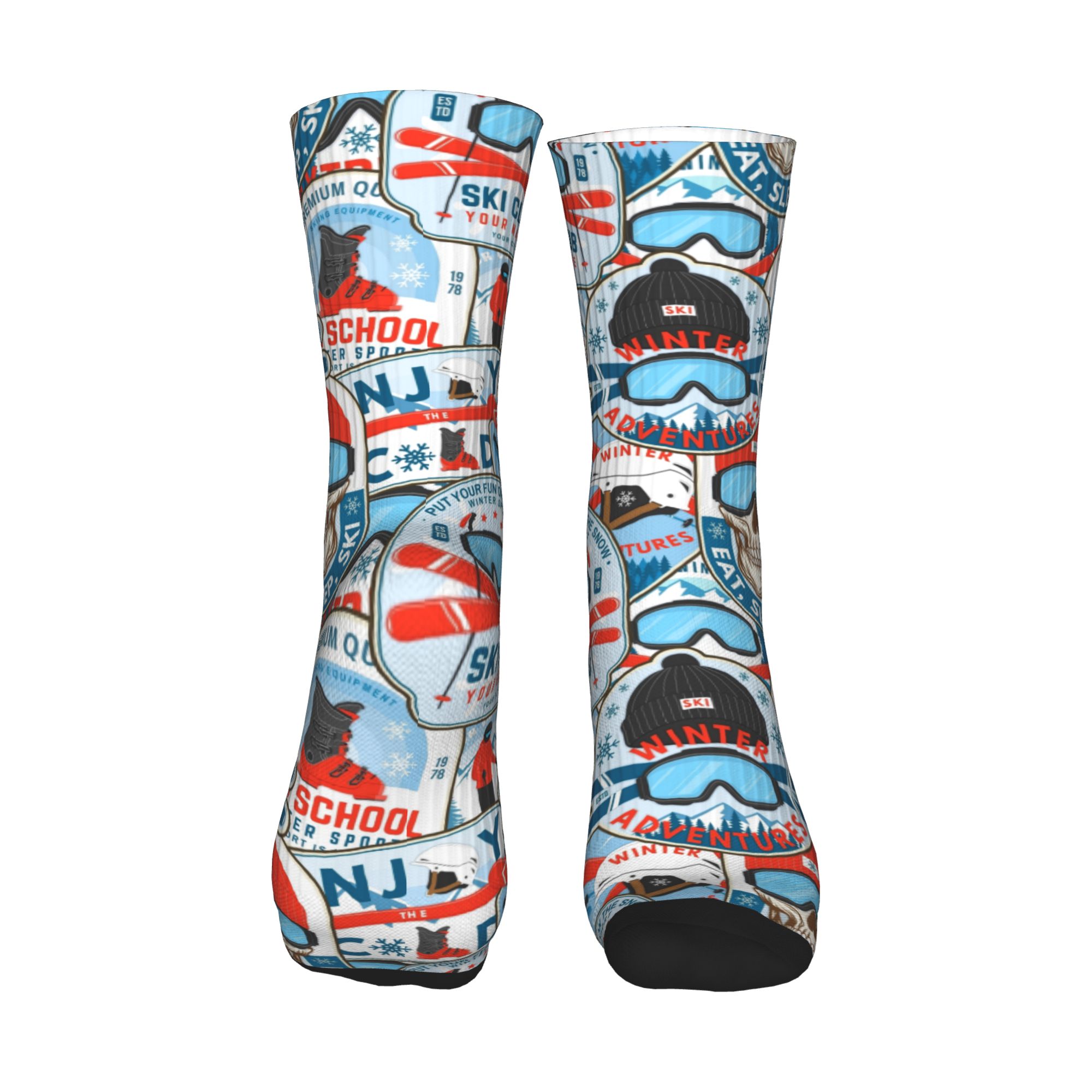 Vintage Red Blue Ski Club Seam - Vintage Fashion Dresses 评论和价格