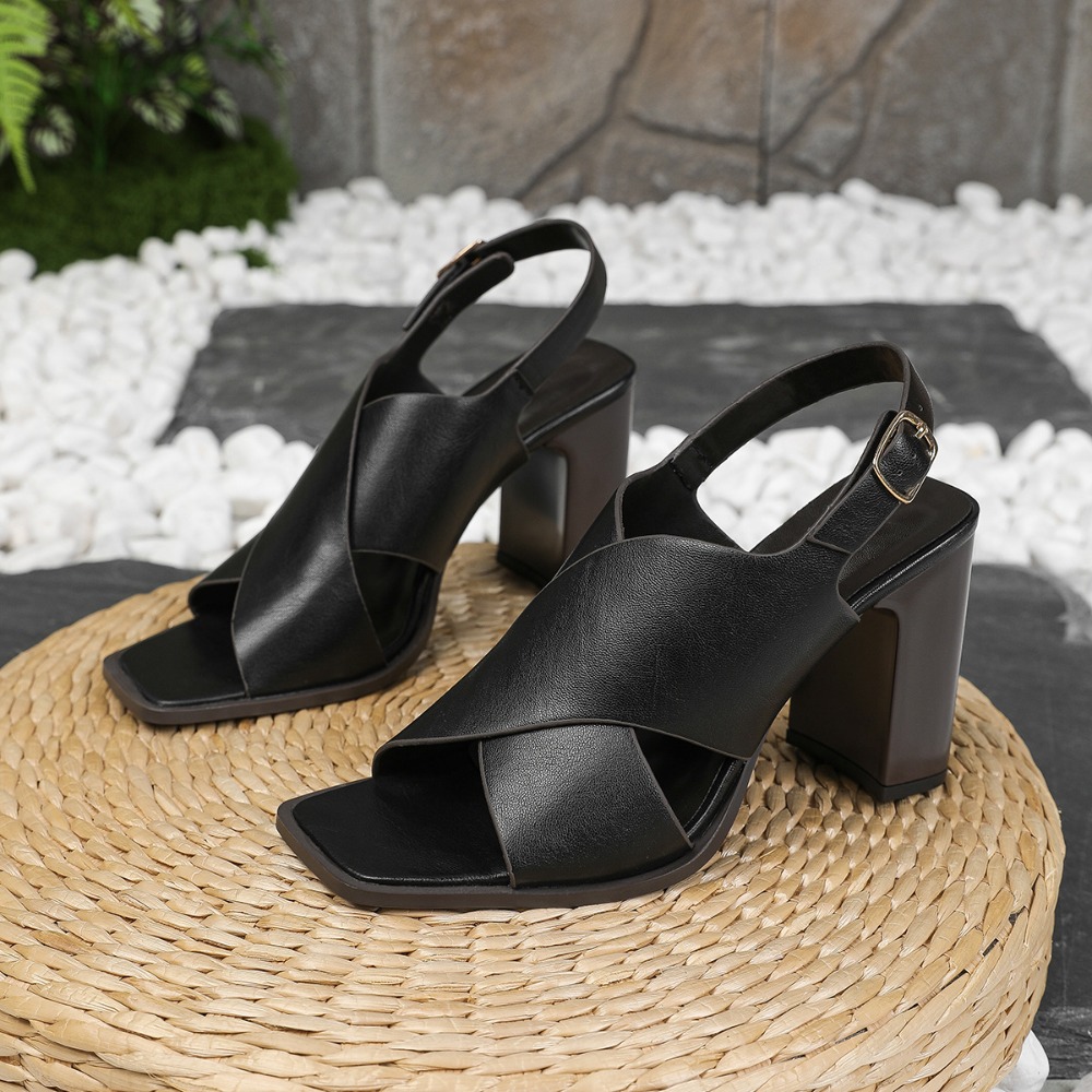 Women Sandals Vintage Square H - Vintage Fashion Dresses 评论和价格
