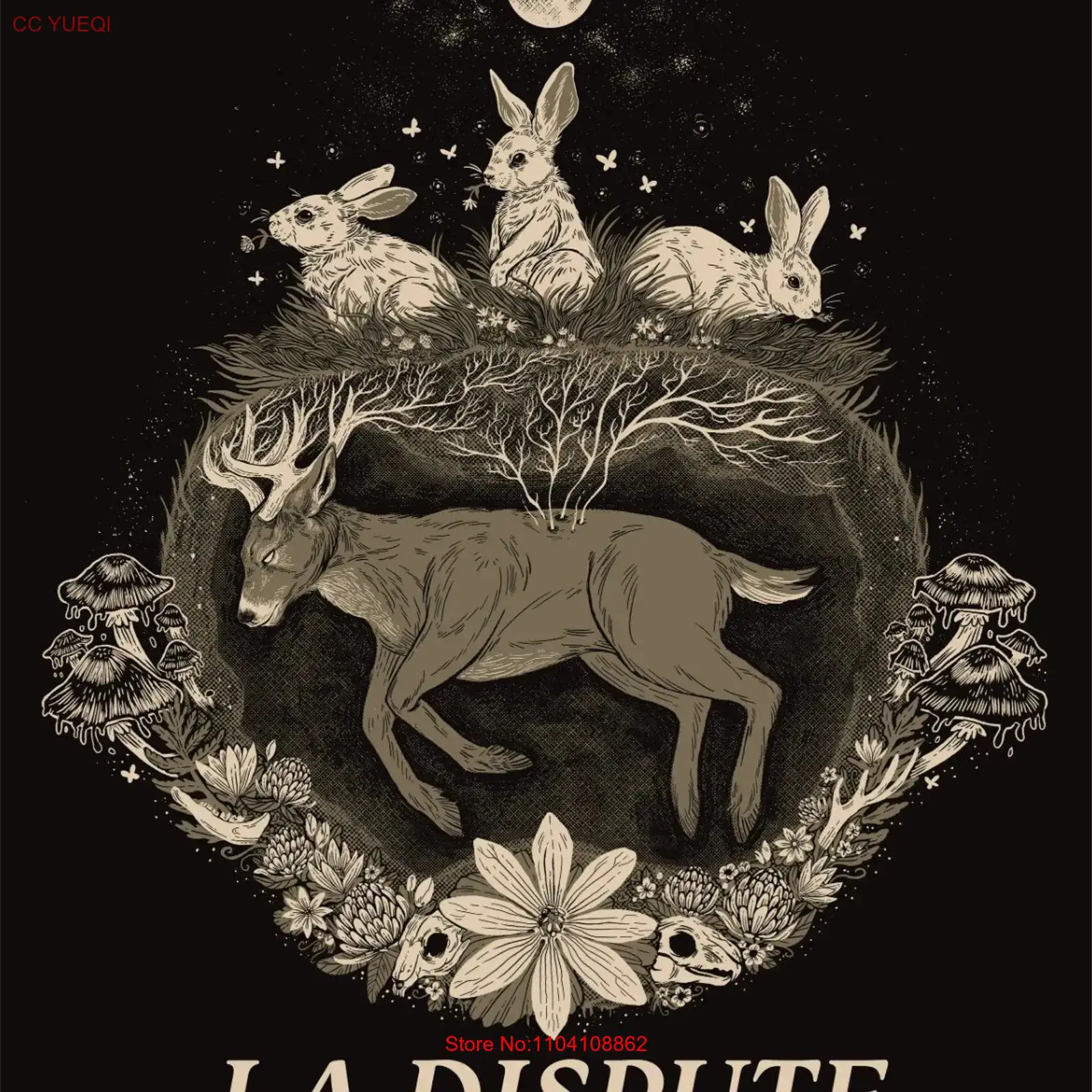 La Dispute Black T Shirt Cotto - Vintage Fashion La 评论和价格