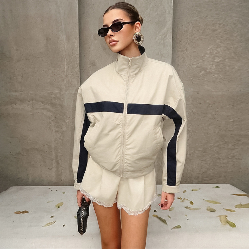 Women Color Block Windbreaker  - Vintage Windbreaker Nylon 评论和价格