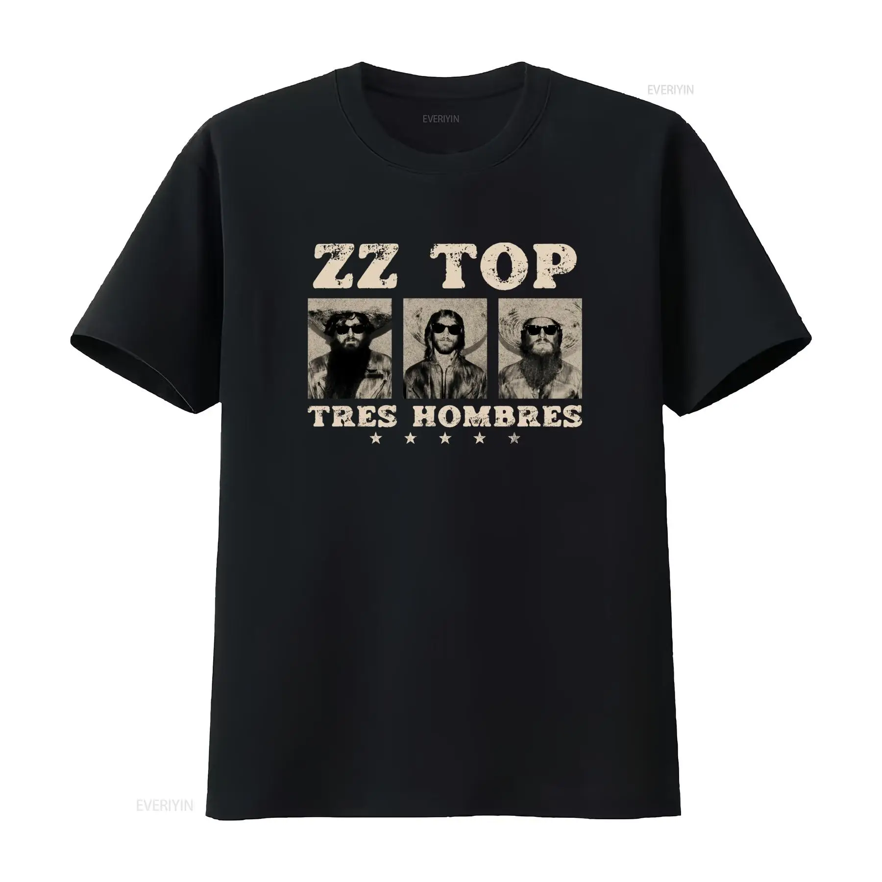 Tres Hombres ZZ Top Retro Rock - Vintage Fashion La 评论和价格