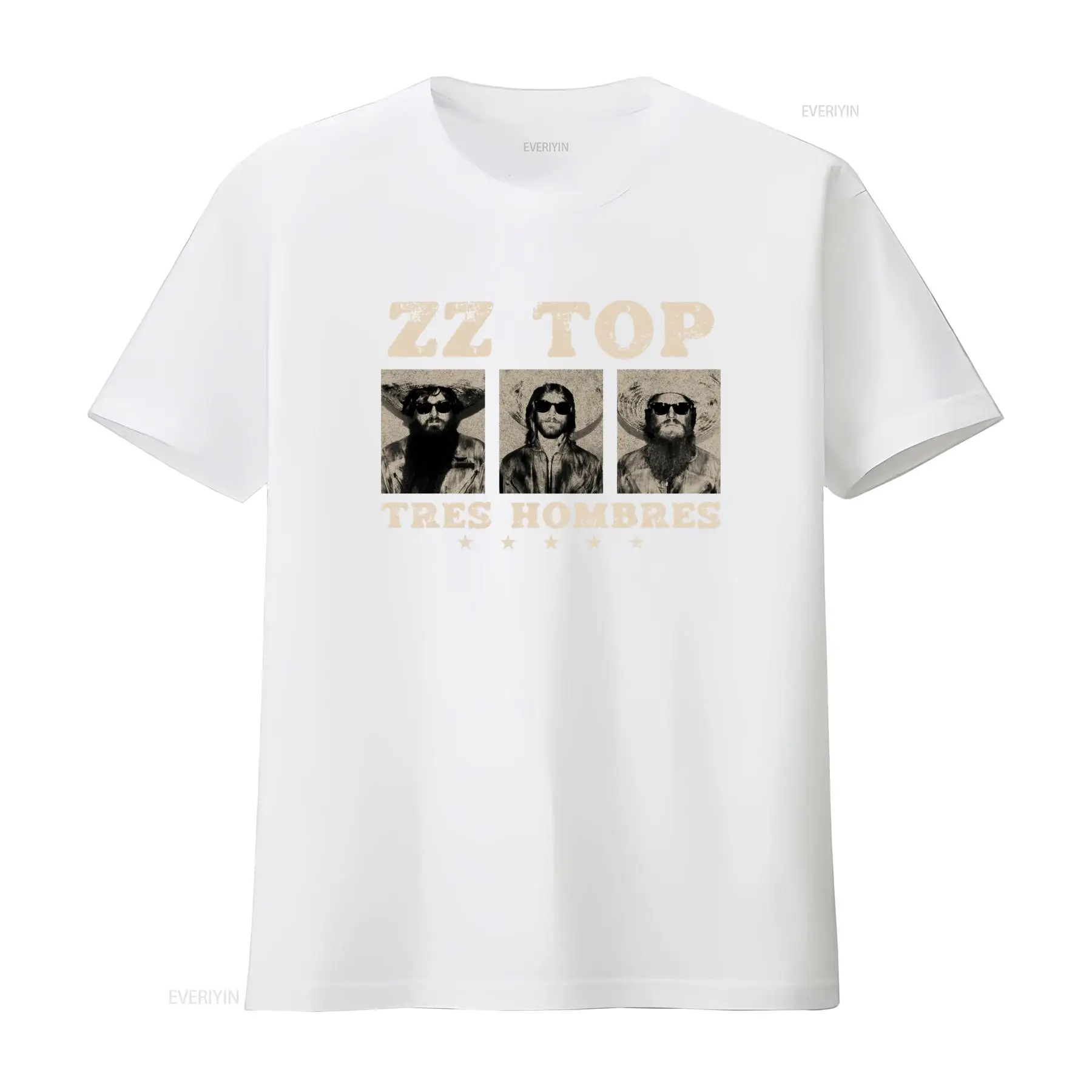 Tres Hombres ZZ Top Retro Rock - Vintage Fashion La 评论和价格
