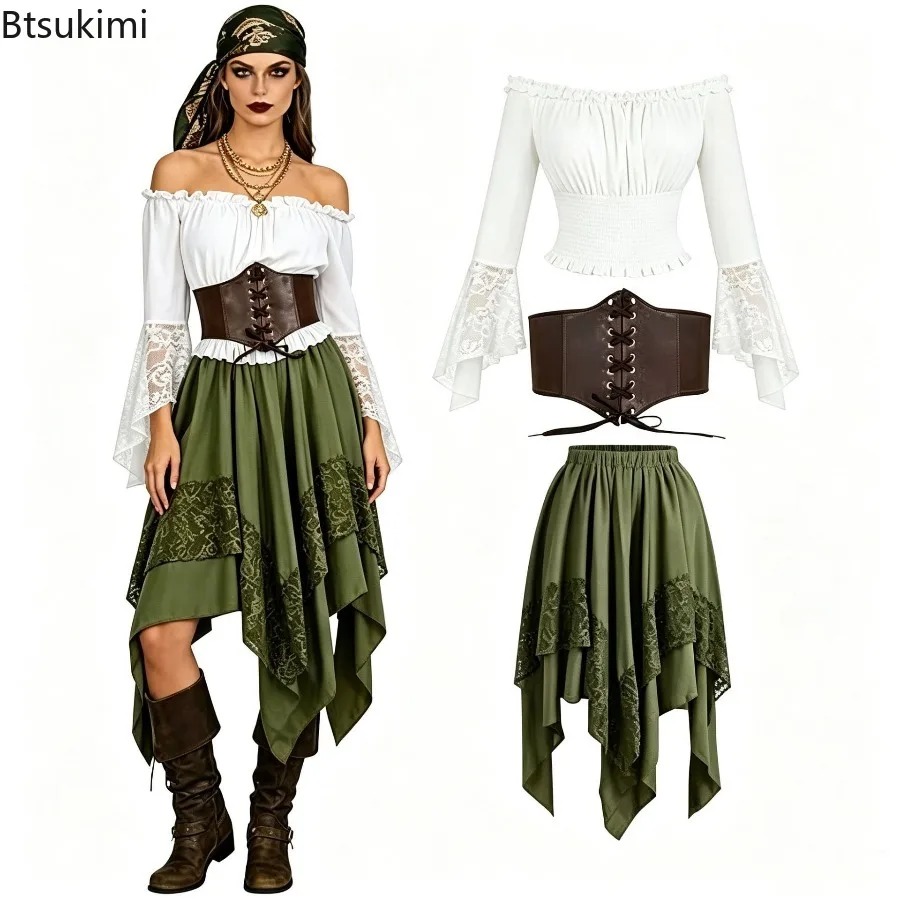 Halloween Renaissance Asymmetr - Vintage Fashion Dresses 评论和价格